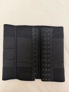 Black Men's Waist Support Belt - Breathable Compression Wrap